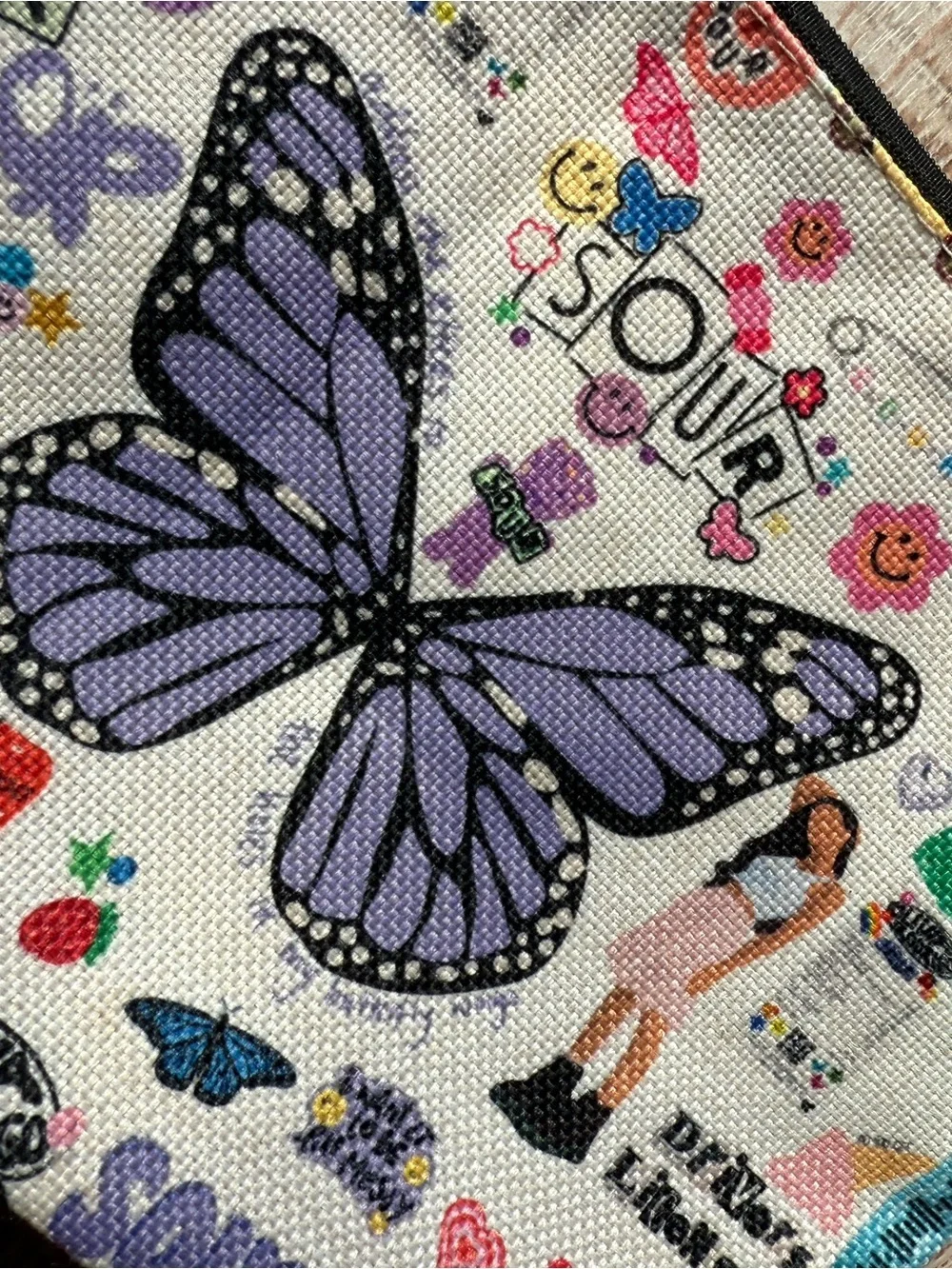 Olivia Rodrigo SOUR Butterfly Cosmetic Bag Pencil Pouch